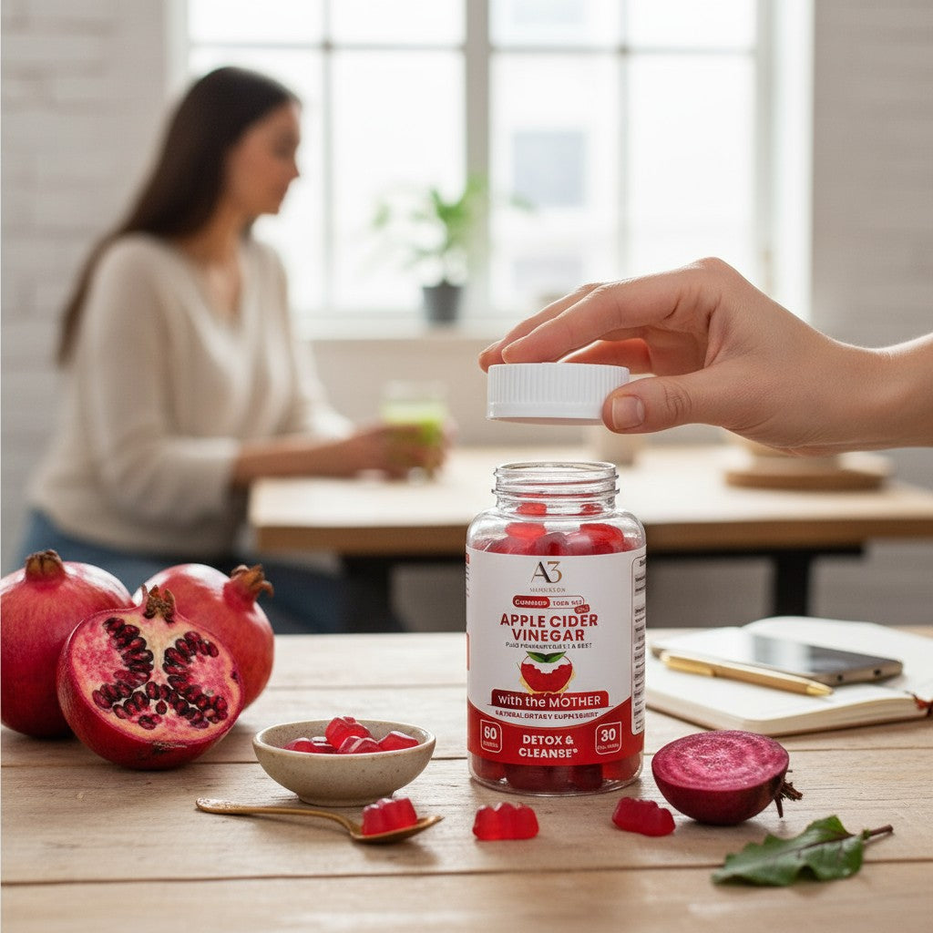 Gominolas de vinagre de sidra de manzana (1000mg)