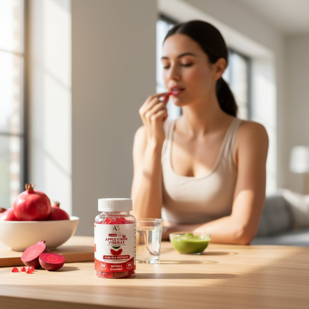 Gominolas de vinagre de sidra de manzana (1000mg)