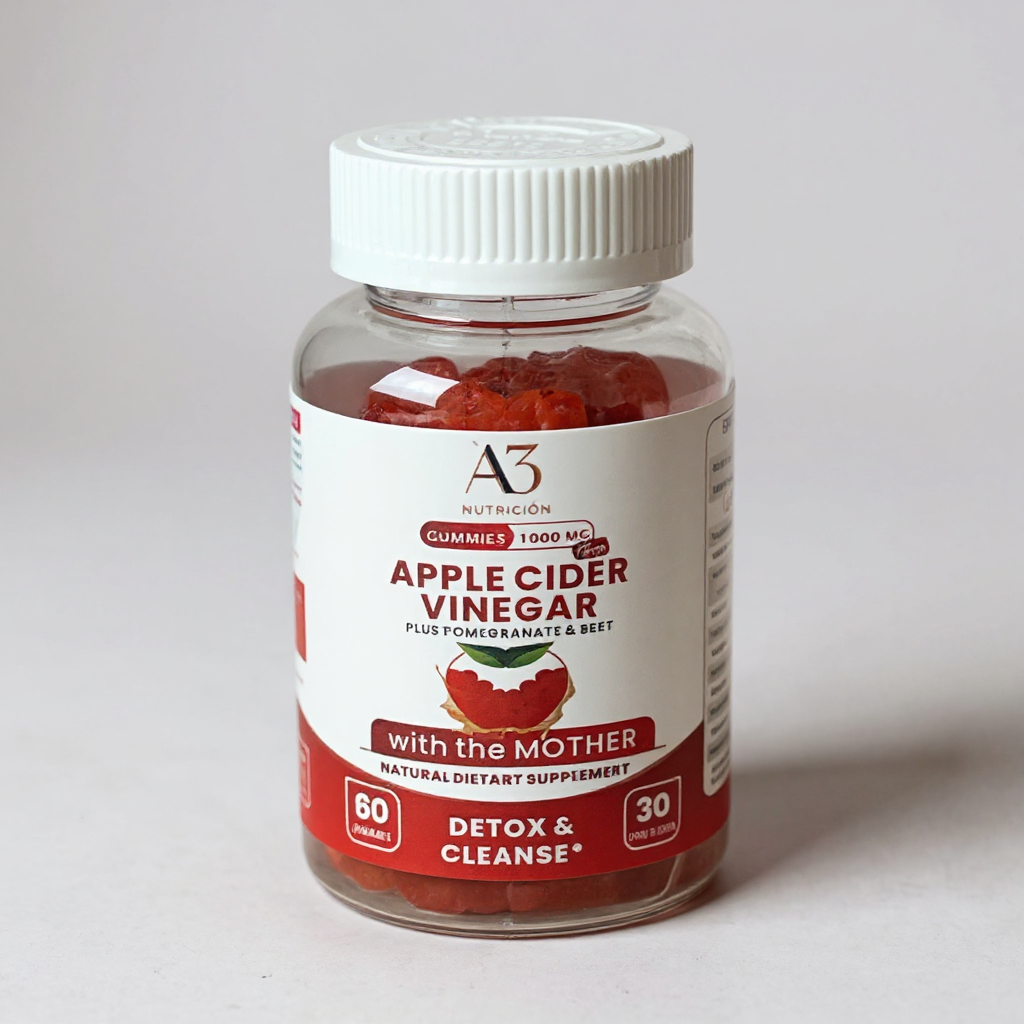 Gominolas de vinagre de sidra de manzana (1000mg)